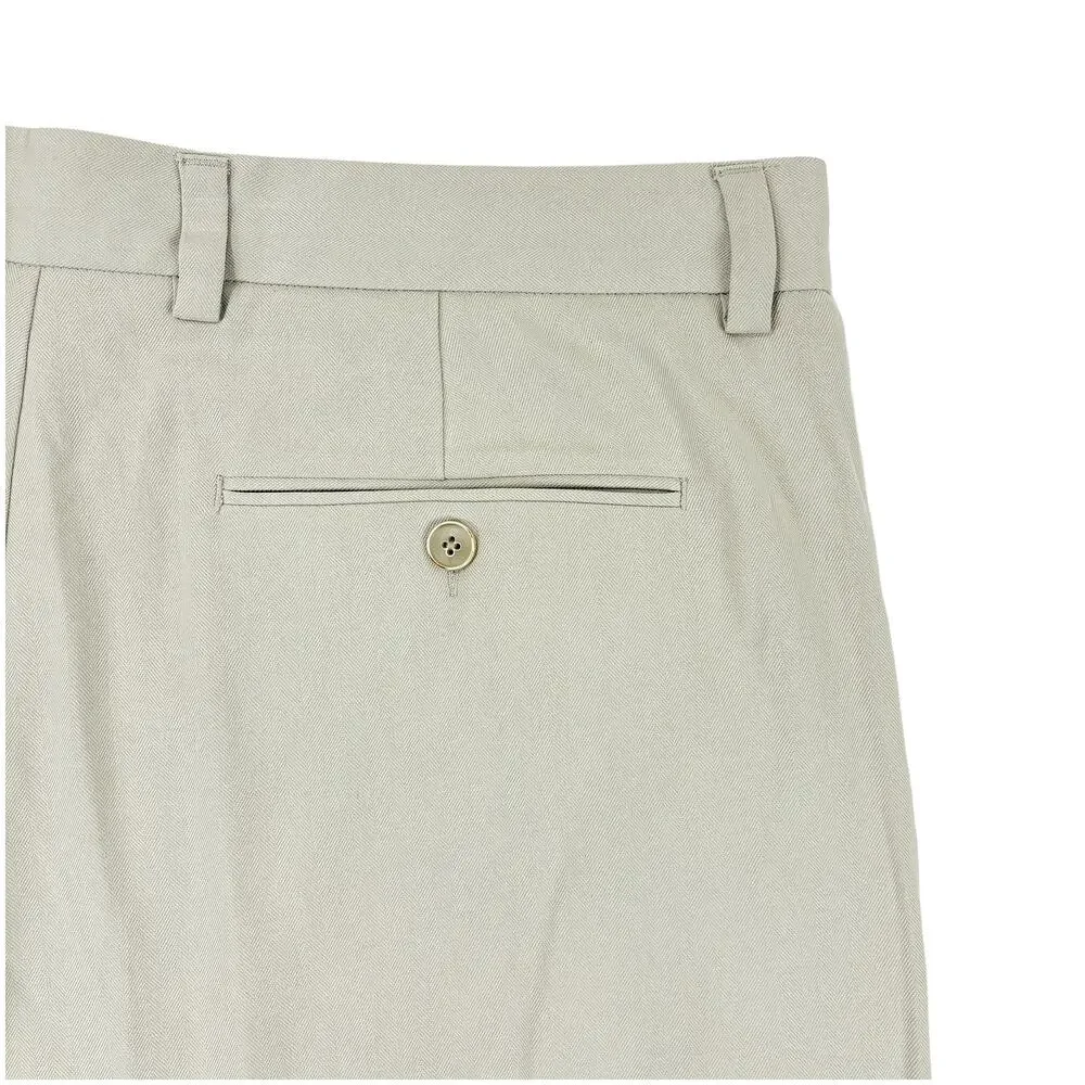 Tommy Bahama 90% Silk Shorts Mens 35 Tan Khaki Flat Front Golf Luxury Resort
